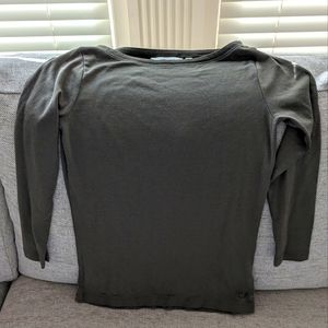 NWOT - Vineyard Vines olive green 3/4 sleeve blouse- size women's small